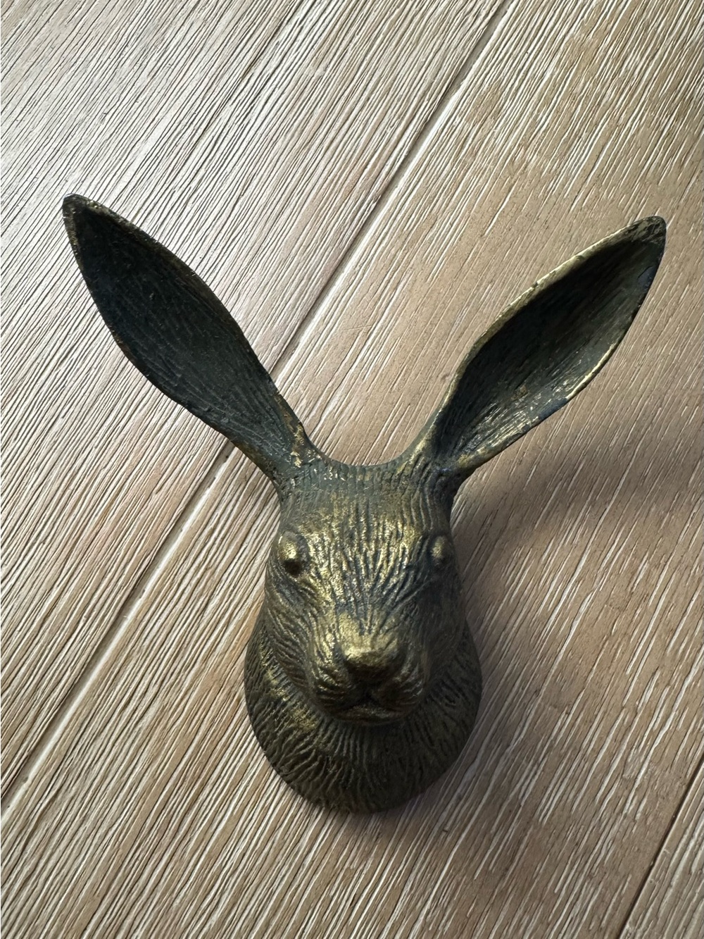 Through the woods brass rabbit hook